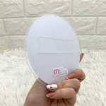 Babaköszöntő tábla - narancs pöttyös - plexi alapon