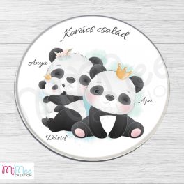 Panda családos tábla