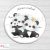 Panda családos tábla