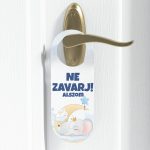 Elefántos nyuszis ajtó kilincs üzenet
