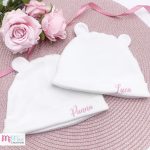 Újszülött baba sapka névvel