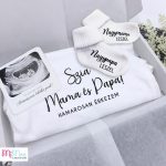 Bababejelentő ajándékcsomag nagyszülőknek – Szia Mama és Papa szett