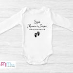 Bababejelentő ajándékcsomag nagyszülőknek – Szia Mama és Papa szett