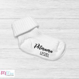 Pótmama leszel - baba érkezést bejelentő baba zokni