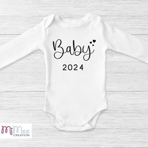 Baby feliratos baba bejelentő body