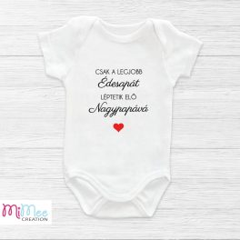   Csak a legjobb Édesapát léptetik elő - baba bejelentő body