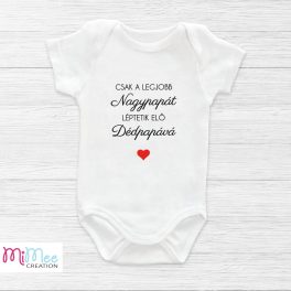   Csak a legjobb Nagypapát léptetik elő - baba bejelentő body
