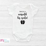 Kis csoda érkezik - egyedi feliratos baba bejelentő body