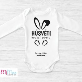 Húsvéti nyuszi posta - baba bejelentő body