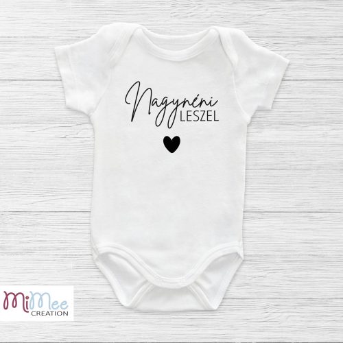 Nagynéni leszel - bababejelentő body leendő nagynéninek