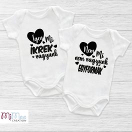 Nem vagyunk egyformák - baba body ikrek részére