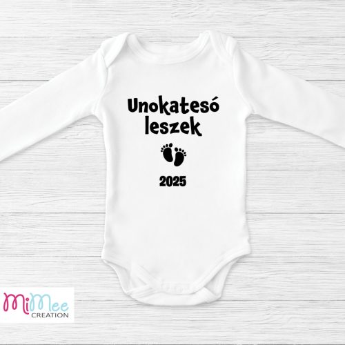 Nagytesó leszek - bababejelentő body leendő nagyszülőknek