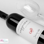 A megszólítás, hogy - baba bejelentő boros címke, üveg címke matrica