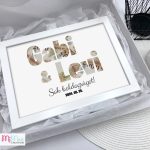 A/4-es névre szóló doboz, díszcsomagolás