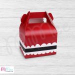 Mikulásos ajándék doboz hátulról