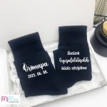 Legcsodálatosabb közös séta - örömapa zokni névre szóló dobozban