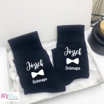 Névre szóló örömapa zokni névre szóló dobozban