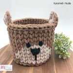 Maci - horgolt tároló (kicsi)