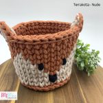 Róka - horgolt tároló (kicsi)