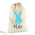 Háttal ülő nyuszis húsvéti zsák - nagy