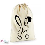 Névre szóló húsvéti zsák nyuszi füllel és tappanccsal - kicsi