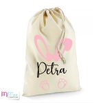 Névre szóló húsvéti zsák nyuszi füllel és tappanccsal - nagy