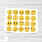 Mosolygó fejes matricák a jutalomkártyához