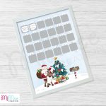 Mikulásos, szarvasos kaparós adventi élmény naptár