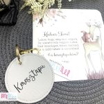 Keresztapa felkérő lap keresztapus kulcstartóval