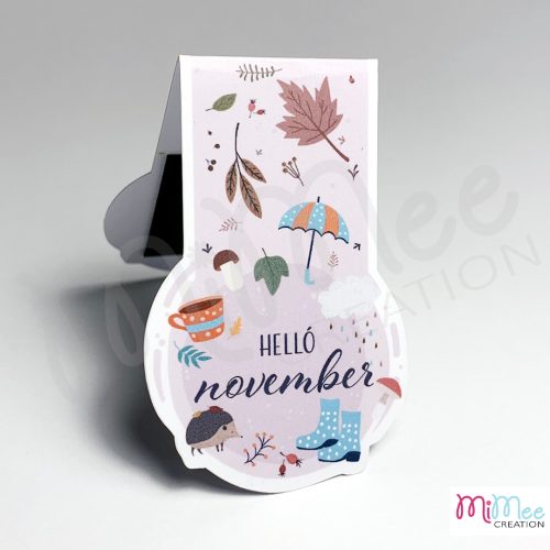 Mágneses könyvjelző, hello november