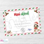 Manó örökbefogadási tanúsítvány