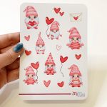 Valentin manós matrica ív