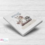 Erdei állatos, őzikés mérföldkő kártya