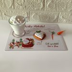 Mikulás váró alátét tejjel, mézeskaláccsal és répával