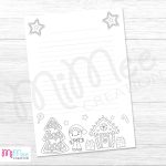 Színezhető levélpapír - vonalas