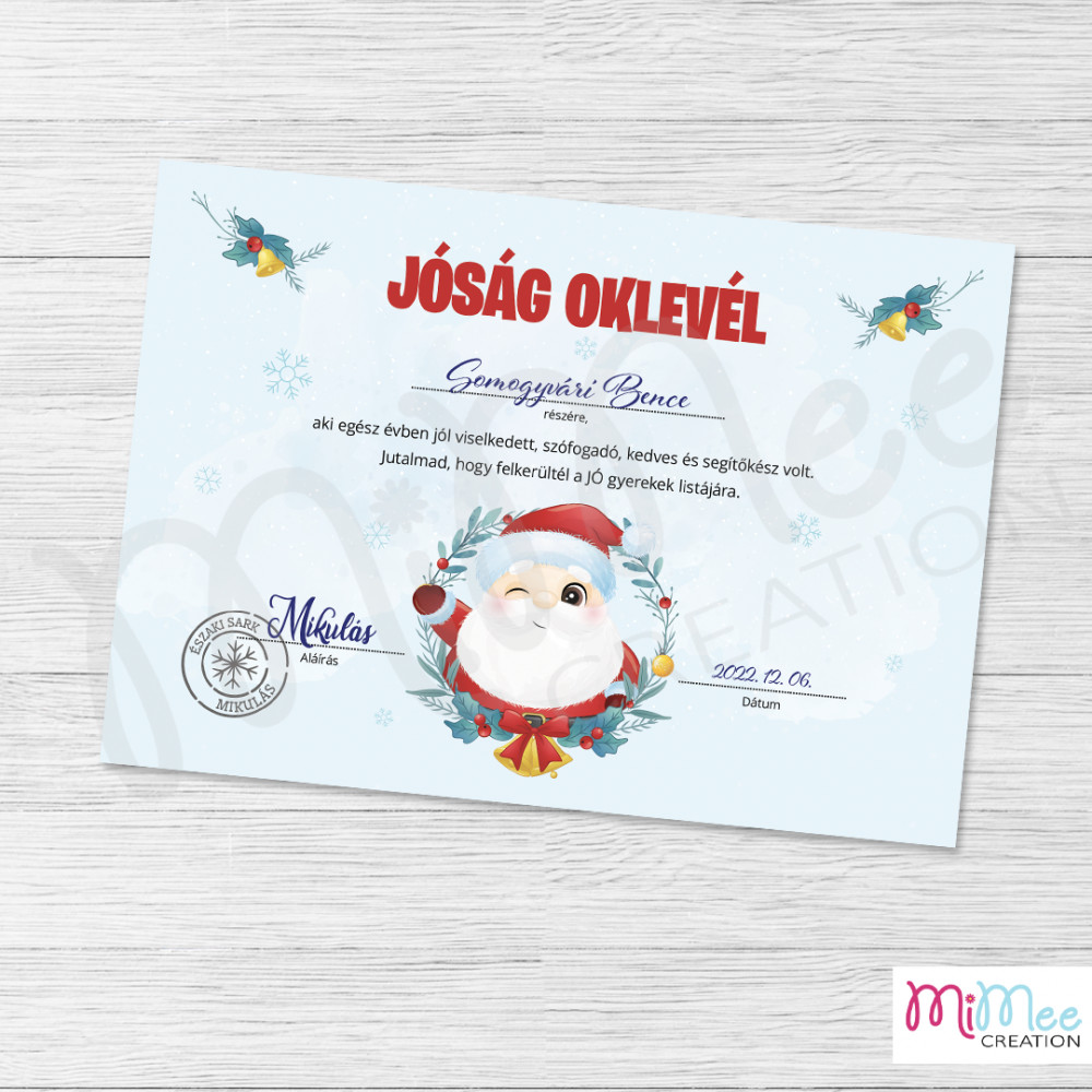 J s g Oklev l A Mikul st l Mikul s Koszor Mimee Creatio