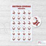 24db Mikulás matrica