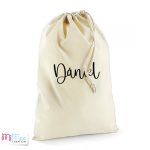Zsák keresztnévvel - kicsi natúr