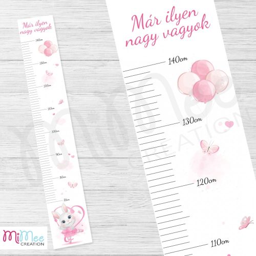 Balerina nyuszis magasságmérő