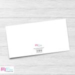 Kék virágos pénzátadó boríték