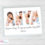 Anya feliratos fotó kollázs egyedi szöveggel