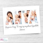 Anya feliratos fotó kollázs egyedi szöveggel