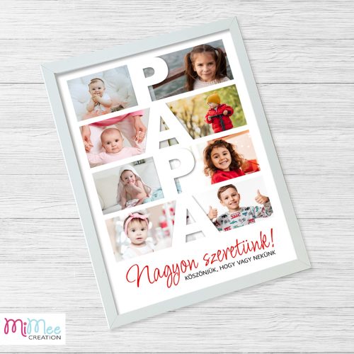 Fényképes poszter középen felirattal - A/3-as méretben