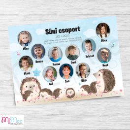 Süni csoportos tablókép bölcsis, óvodai ballagásra