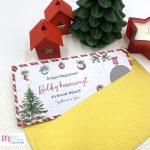 Karácsonyi ajándék sorsjegy, kaparós lap