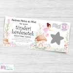 Tündéri kérdéses keresztszülő felkérő lap