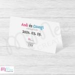 Fiú macis ültetőkártya baba nem bejelentő partira